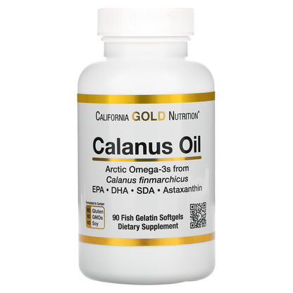 California Gold Nutrition, Calanus Oil, 500 mg, 90 Fish Gelatin Softgels