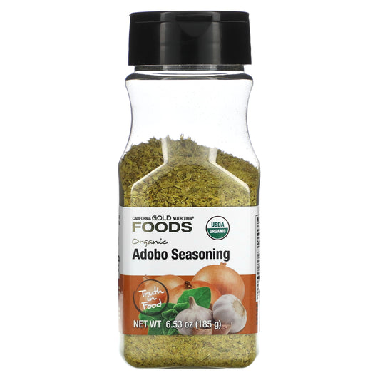 California Gold Nutrition, Foods, Organic Adobo Seasoning, 6.53 oz (185 g)