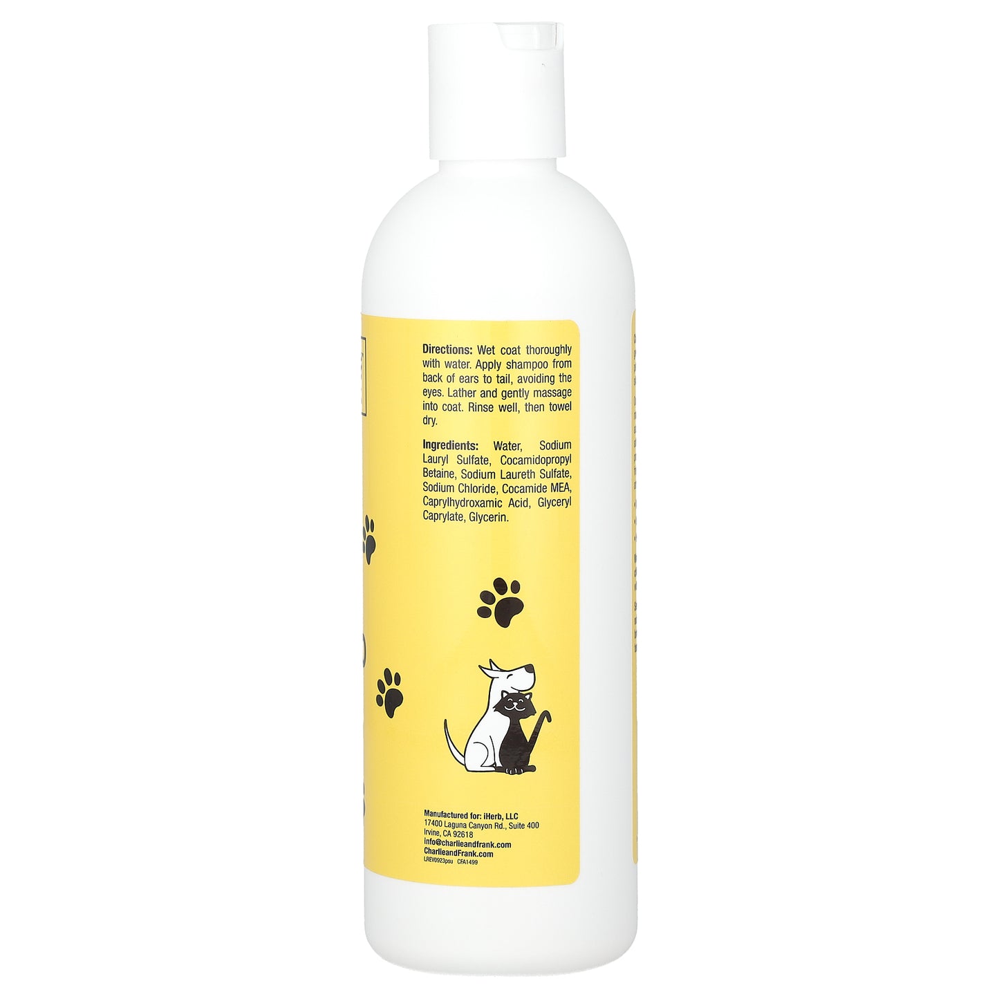Charlie and Frank, Pet Shampoo, For Cats & Dogs, Unscented, 16 fl oz (473 ml)