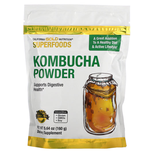 California Gold Nutrition, Superfoods, Kombucha Powder, Unflavored, 5.64 oz (160 g)