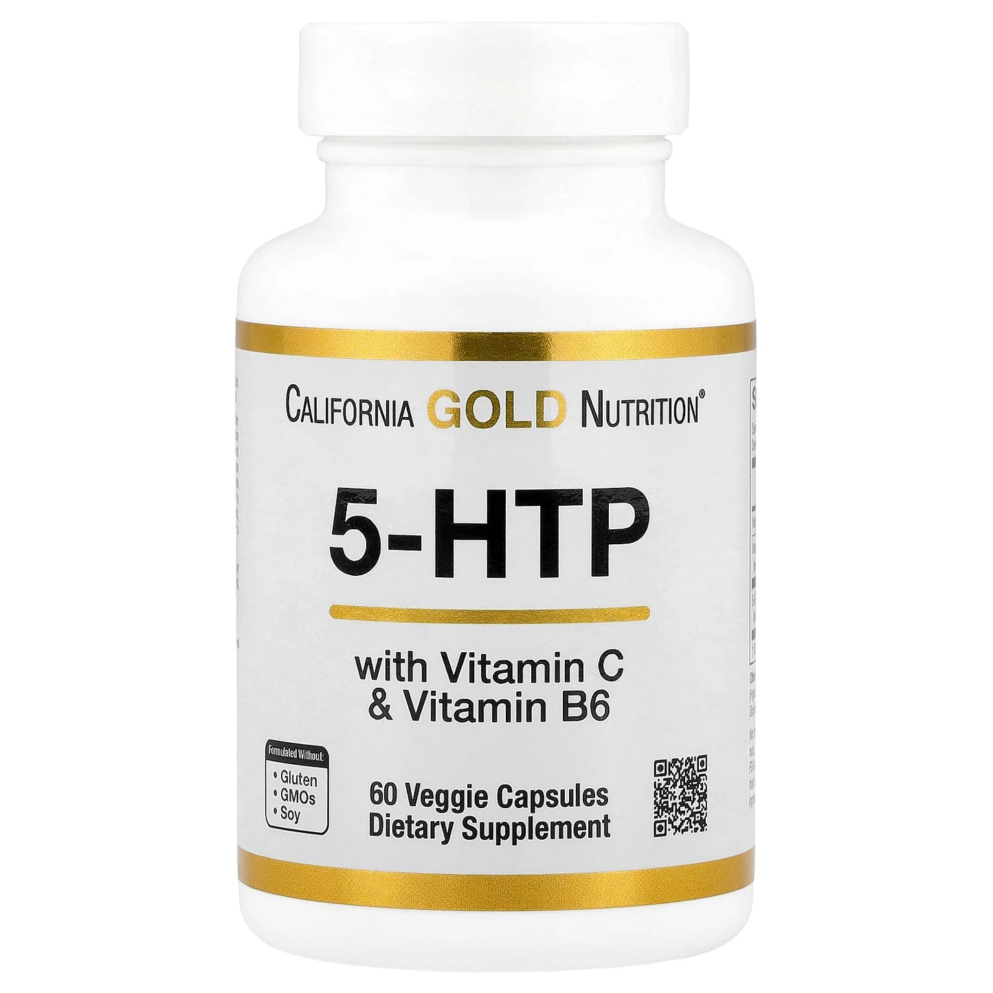 California Gold Nutrition, 5-HTP with Vitamin B6 & Vitamin C, 60 Veggie Capsules