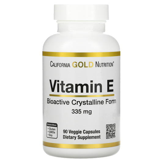 California Gold Nutrition, Bioactive Vitamin E, 335 mg (500 IU), 90 Veggie Capsules