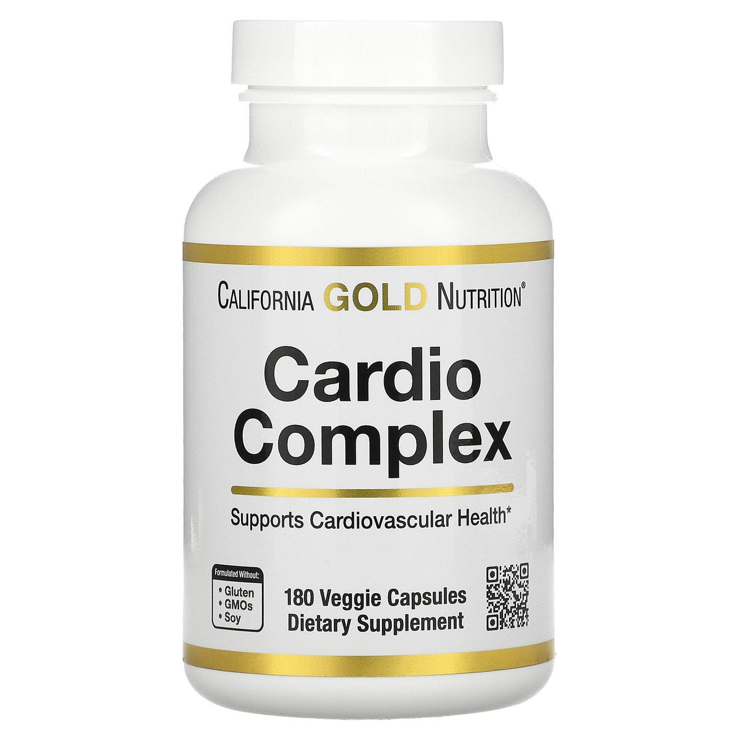 California Gold Nutrition, Cardio Complex, 180 Veggie Capsules