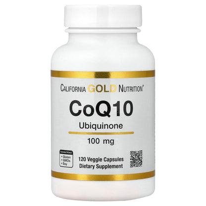 California Gold Nutrition, CoQ10, USP Grade Ubiquinone, 100 mg, 120 Veggie Capsules