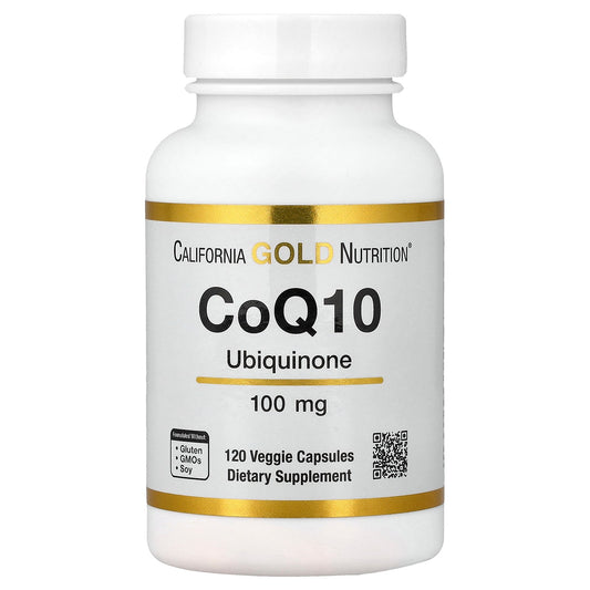 California Gold Nutrition, CoQ10, USP Grade Ubiquinone, 100 mg, 120 Veggie Capsules