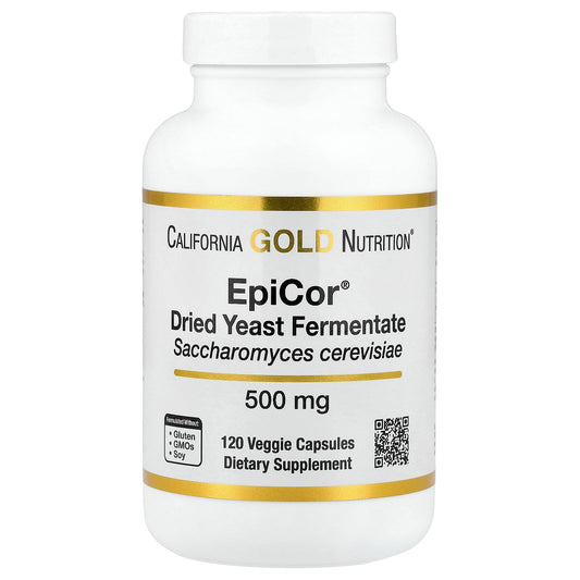 California Gold Nutrition, Epicor®️, Dried Yeast Fermentate, 500 mg, 120 Veggie Capsules