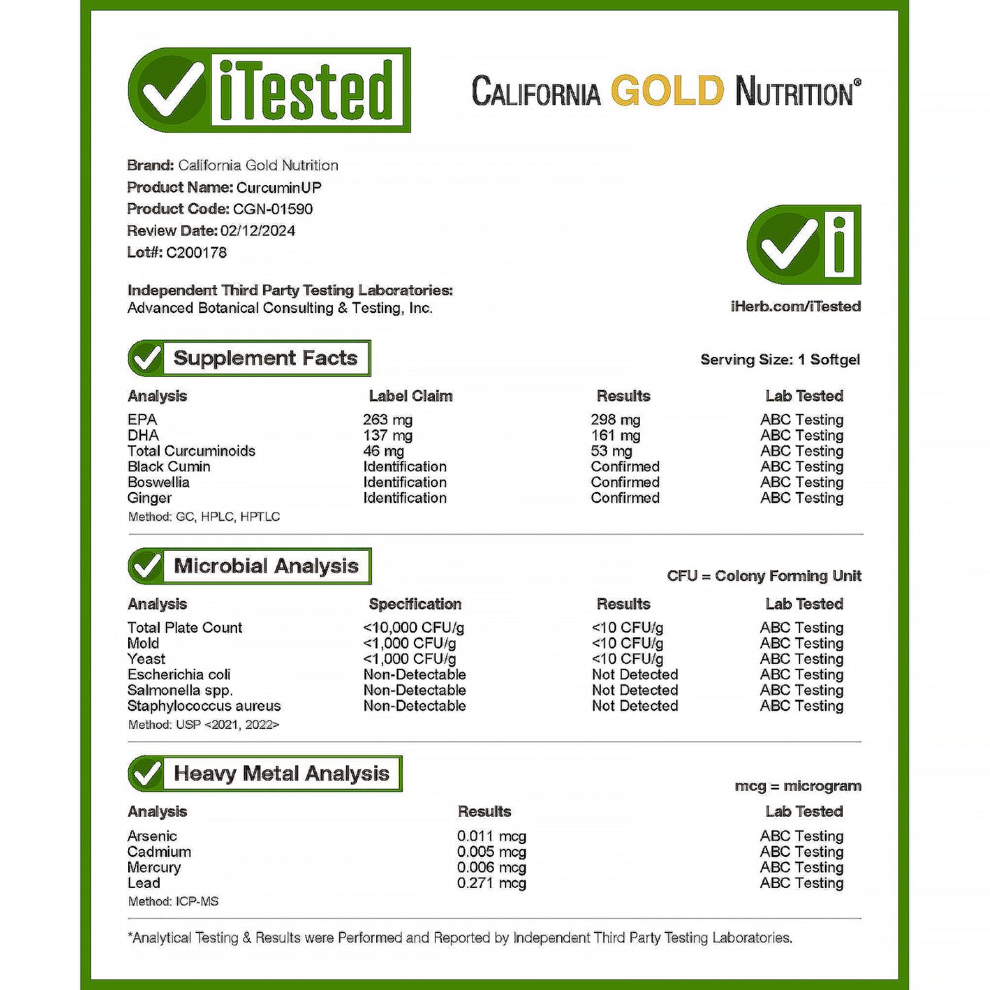 California Gold Nutrition, Curcumin UP, 90 Fish Gelatin Softgels