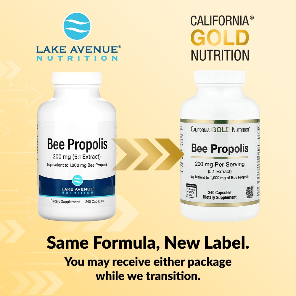 California Gold Nutrition, Bee Propolis, 1,000 mg, 240 Capsules