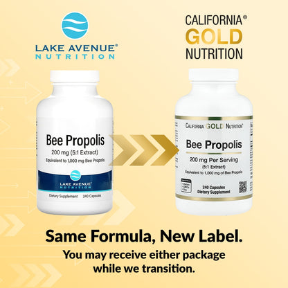 California Gold Nutrition, Bee Propolis, 1,000 mg, 240 Capsules