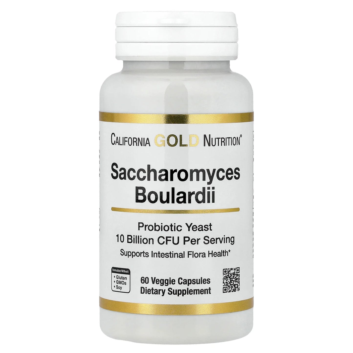 California Gold Nutrition, Saccharomyces Boulardii, 60 Veggie Capsules (5 Billion CFU per Capsule)