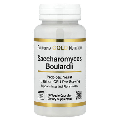 California Gold Nutrition, Saccharomyces Boulardii, 60 Veggie Capsules (5 Billion CFU per Capsule)