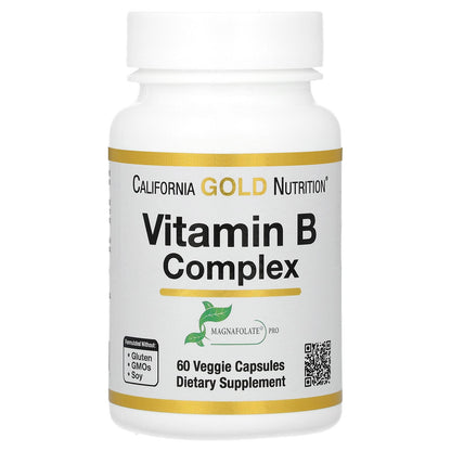 California Gold Nutrition, Vitamin B Complex, 60 Veggie Capsules