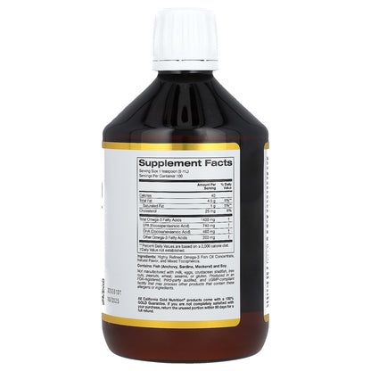 California Gold Nutrition, Norwegian Omega-3 Fish Oil, Natural Lemon, 16.9 fl oz (500 ml)