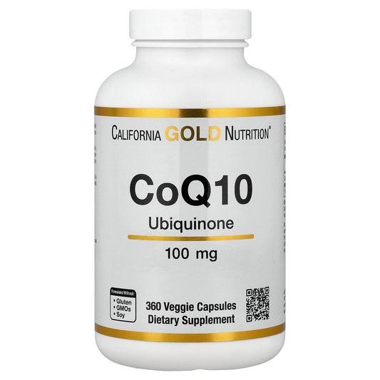 California Gold Nutrition, CoQ10, USP Grade Ubiquinone, 100 mg, 360 Veggie Capsules