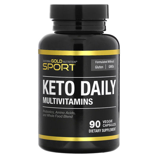 California Gold Nutrition, Keto Daily Multi-Vitamins with Green Tea, 90 Veggie Capsules