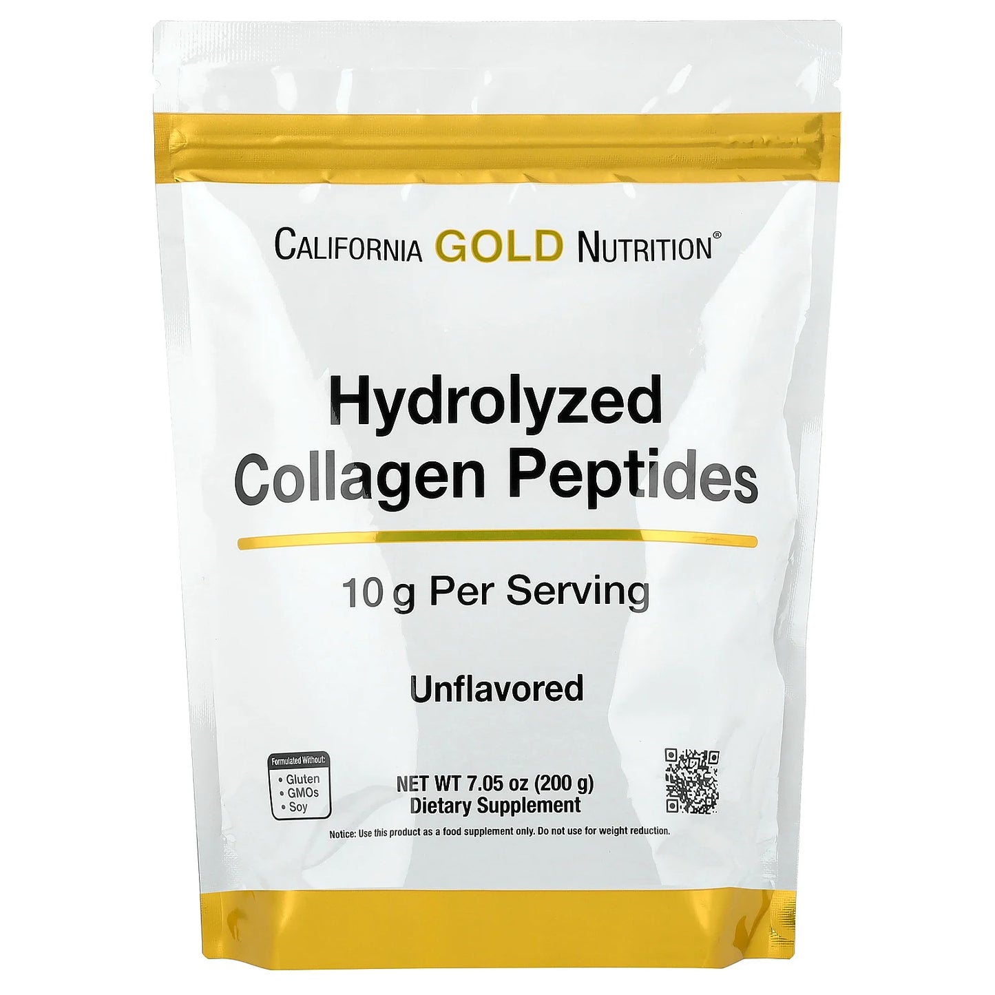 California Gold Nutrition, Hydrolyzed Collagen Peptides, Type I & III, Unflavored, 7.05 oz (200 g)