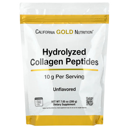 California Gold Nutrition, Hydrolyzed Collagen Peptides, Type I & III, Unflavored, 7.05 oz (200 g)