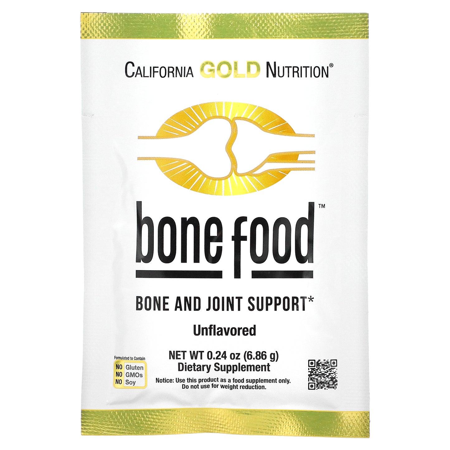 California Gold Nutrition, Bone Food, 60 Packets, 0.24 oz (6.86 g)