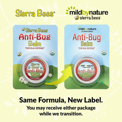 Mild By Nature, Sierra Bees™, Anti-Bug Balm, Cedarwood, Geranium & Rosemary Oil, 0.6 oz (17 g)