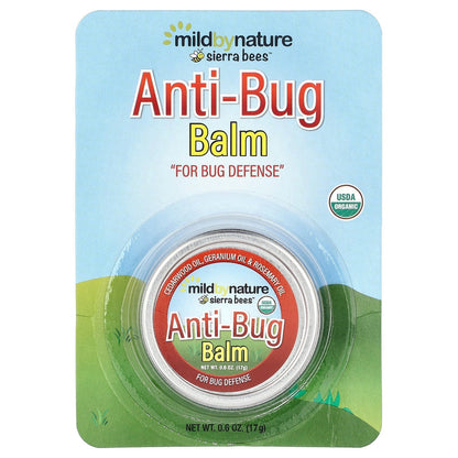 Mild By Nature, Sierra Bees™, Anti-Bug Balm, Cedarwood, Geranium & Rosemary Oil, 0.6 oz (17 g)