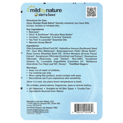 Mild By Nature, Sierra Bees™, Bumpy Road Salve®, 0.6 oz (17 g)