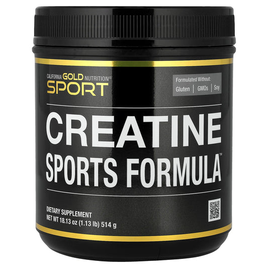 California Gold Nutrition, Sport, Creatine Sports Formula™, with Amino Acid Blend, Beta-Alanine, Beet Juice & Coconut, 1.13 lb (514 g)
