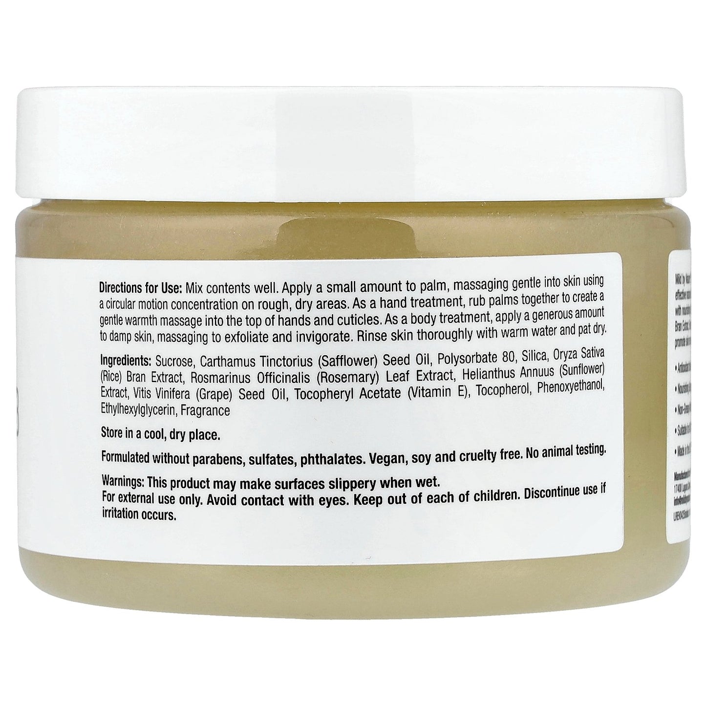 Mild By Nature, Hand & Body Scrub, Honey Almond, 12 oz (340 g)