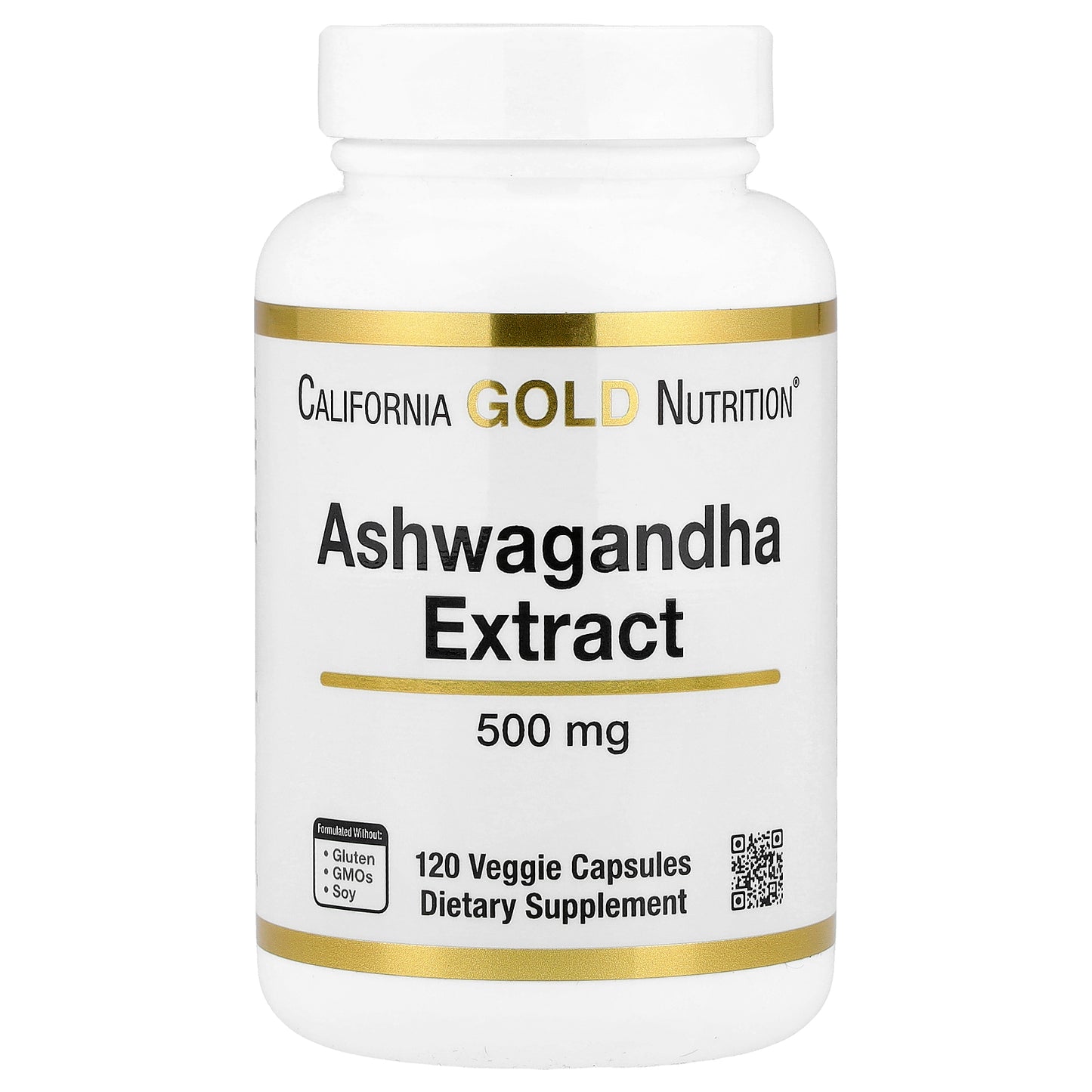 California Gold Nutrition, Ashwagandha, 500 mg, 120 Veggie Capsules