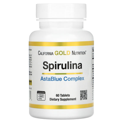California Gold Nutrition, Spirulina AstaBlue Complex, 60 Tablets