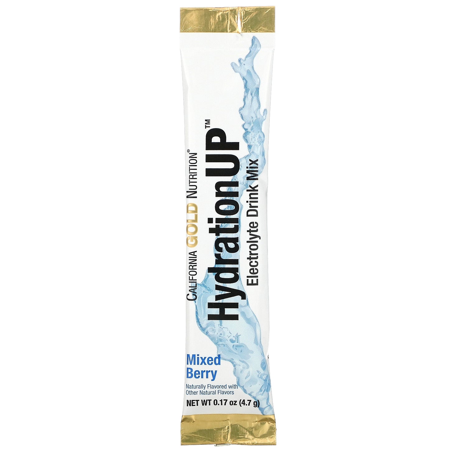 California Gold Nutrition, HydrationUP, Electrolyte Drink Mix, Mixed Berry, 20 Packets, 0.17 oz (4.7 g) Each