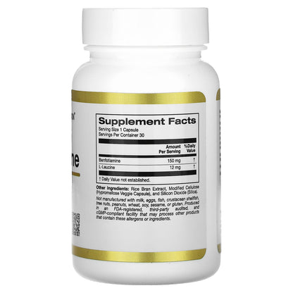 California Gold Nutrition, Benfotiamine, 150 mg, 30 Veggie Capsules