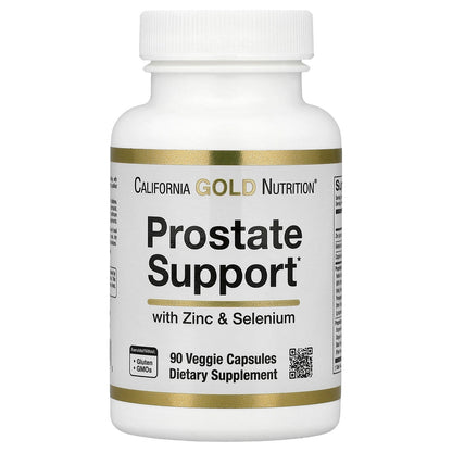 California Gold Nutrition, Prostate Support with Proprietary Support Blend, Saw Palmetto, Nettle Root, and Zinc Oxide, 90 Veggie Capsules