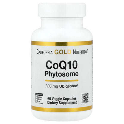 California Gold Nutrition, CoQ10 Phytosome, 300 mg, 60 Veggie Capsules