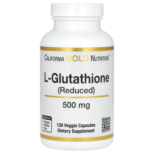 California Gold Nutrition, L-Glutathione (Reduced), 500 mg, 120 Veggie Capsules