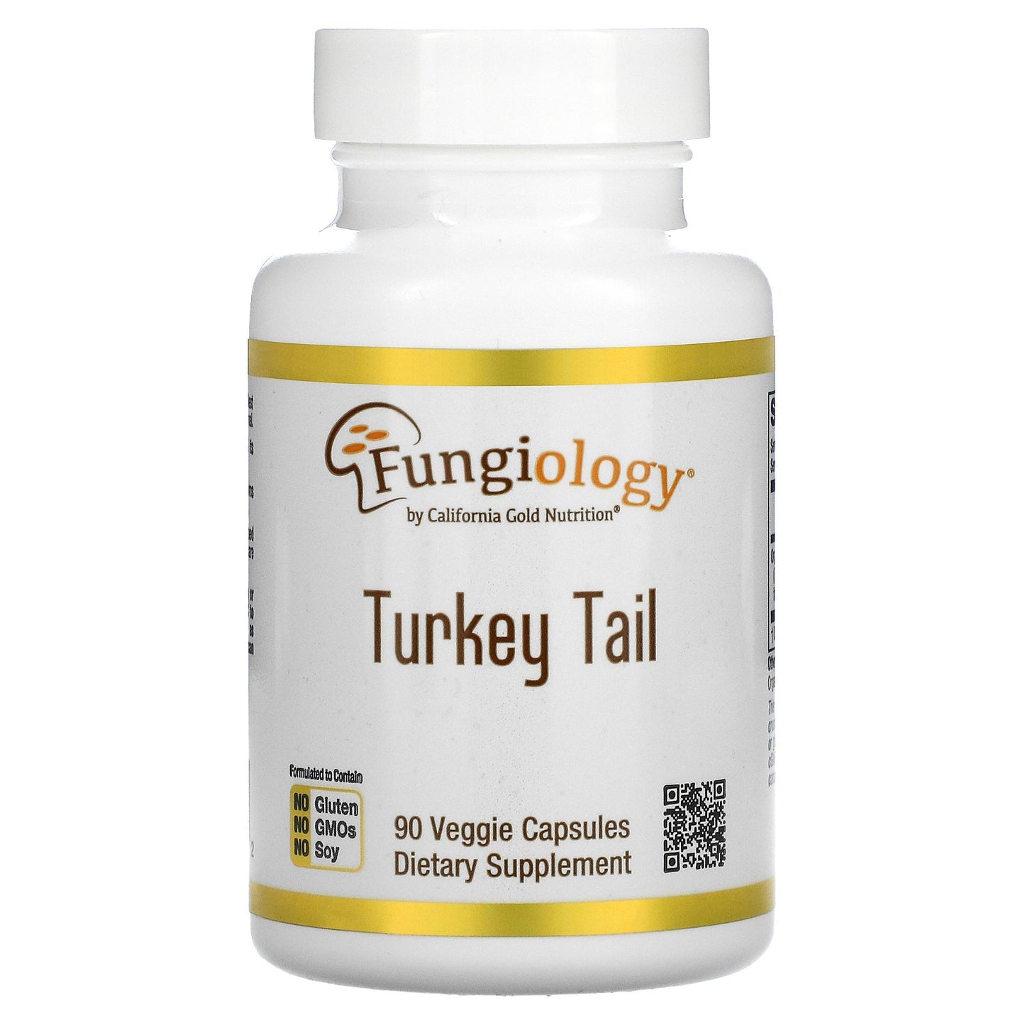 California Gold Nutrition, Full-Spectrum Turkey Tail, 90 Plantcaps