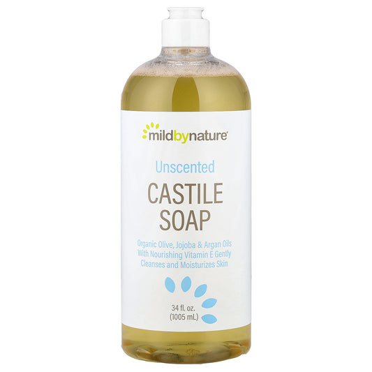 Mild By Nature, Castile Soap, Unscented , 34 fl oz (1,005 ml)