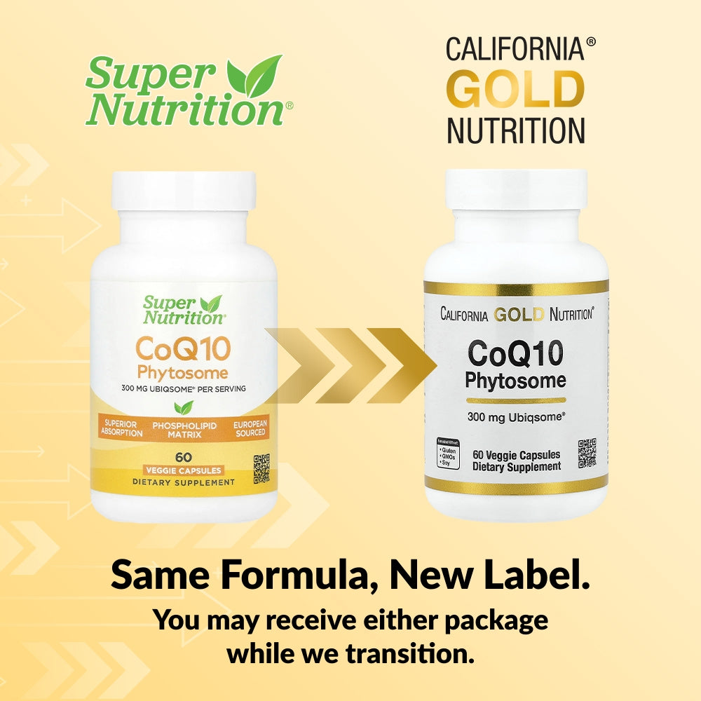 California Gold Nutrition, CoQ10 Phytosome, 300 mg, 60 Veggie Capsules