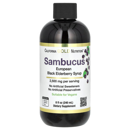 California Gold Nutrition, Adult Sambucus Elderberry, 8 fl oz (240 ml)