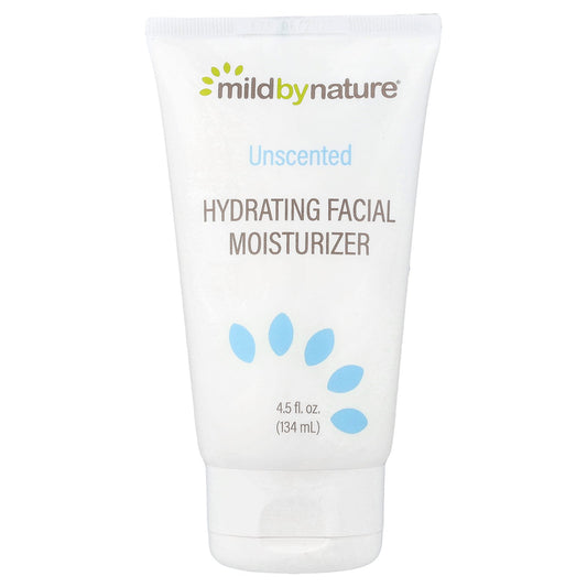 Mild By Nature, Hydrating Facial Moisturizer, Unscented, 4.5 fl oz (134 mL)