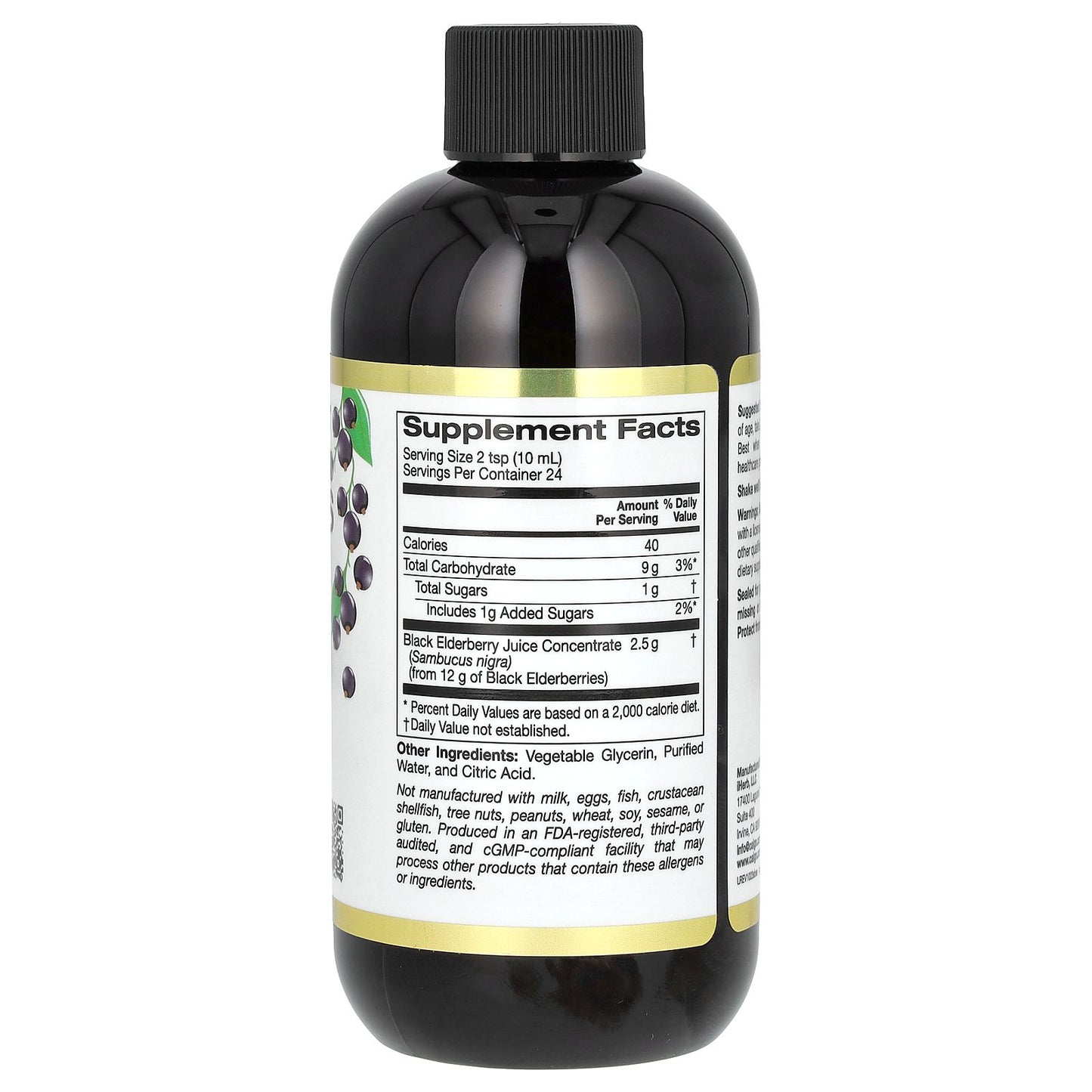 California Gold Nutrition, Adult Sambucus Elderberry, 8 fl oz (240 ml)