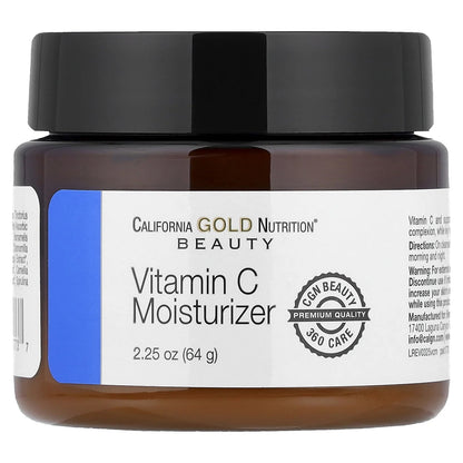 California Gold Nutrition, Vitamin C Moisturizer, Enhanced Brightening Lightweight Cream, 2.25 oz (64 g)