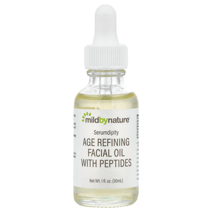 Mild By Nature, Serumdipity, Age Refining Facial Oil with Peptides, 1 fl oz (30 ml)