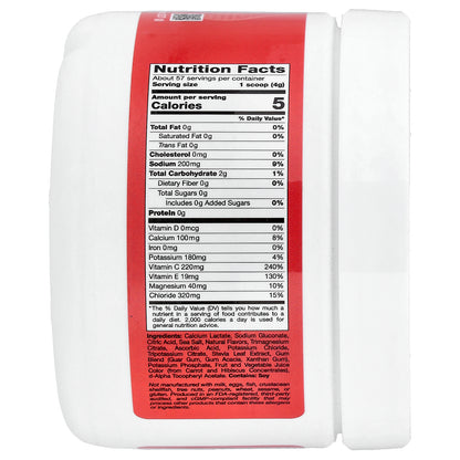 California Gold Nutrition, Beverages, HydrationUP®, Electrolyte Drink Mix with Calcium, Potassium, Vitamin C, and Vitamin E, Fruit Punch, 8 oz (227 g)