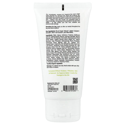 Mild By Nature, Argan Oil Hand Cream with Marula Oil & Coconut Oil plus Shea Butter, Soothing and Unscented, 2.5 oz (71 g)
