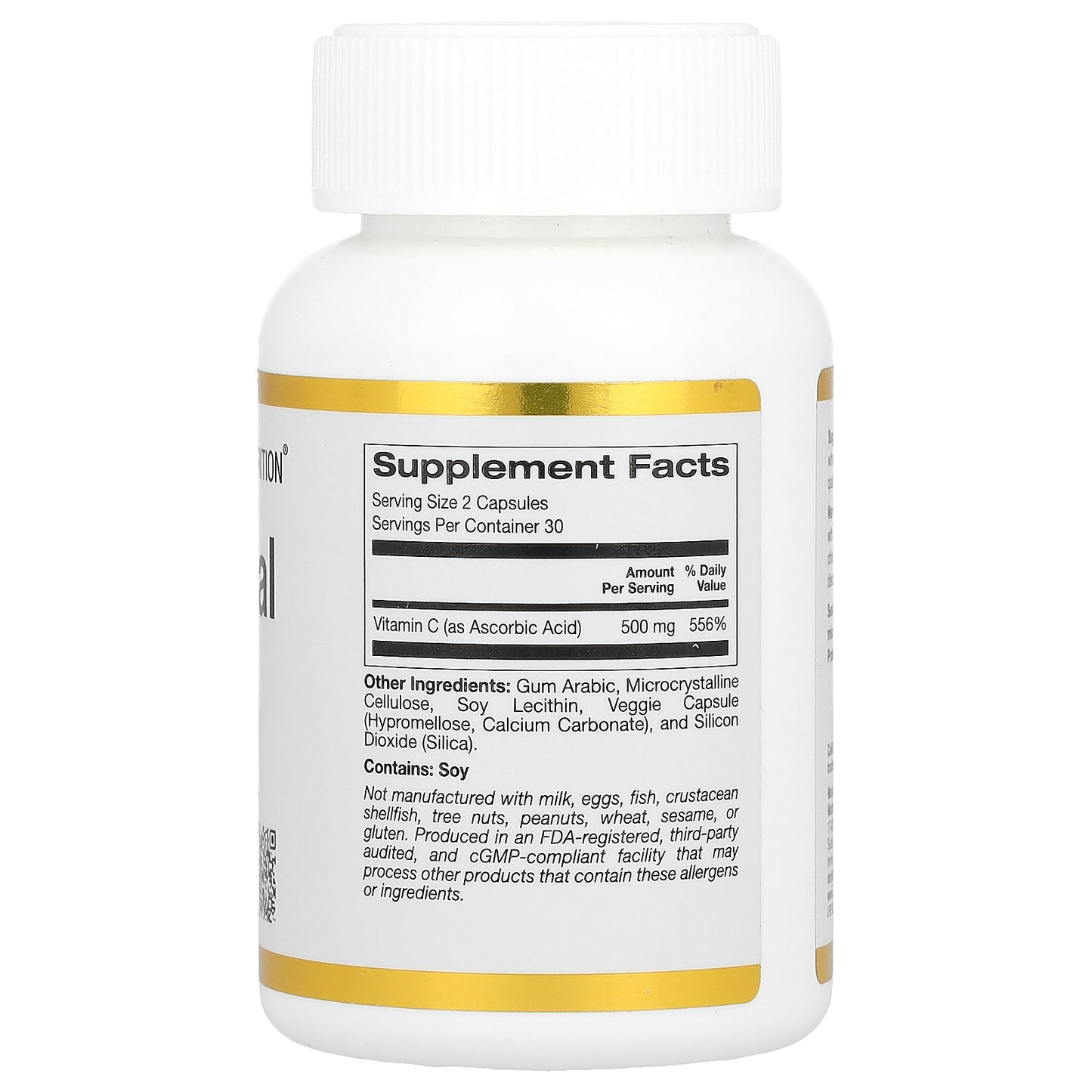 California Gold Nutrition, Liposomal Vitamin C, 60 Veggie Capsules (250 mg per Capsule)