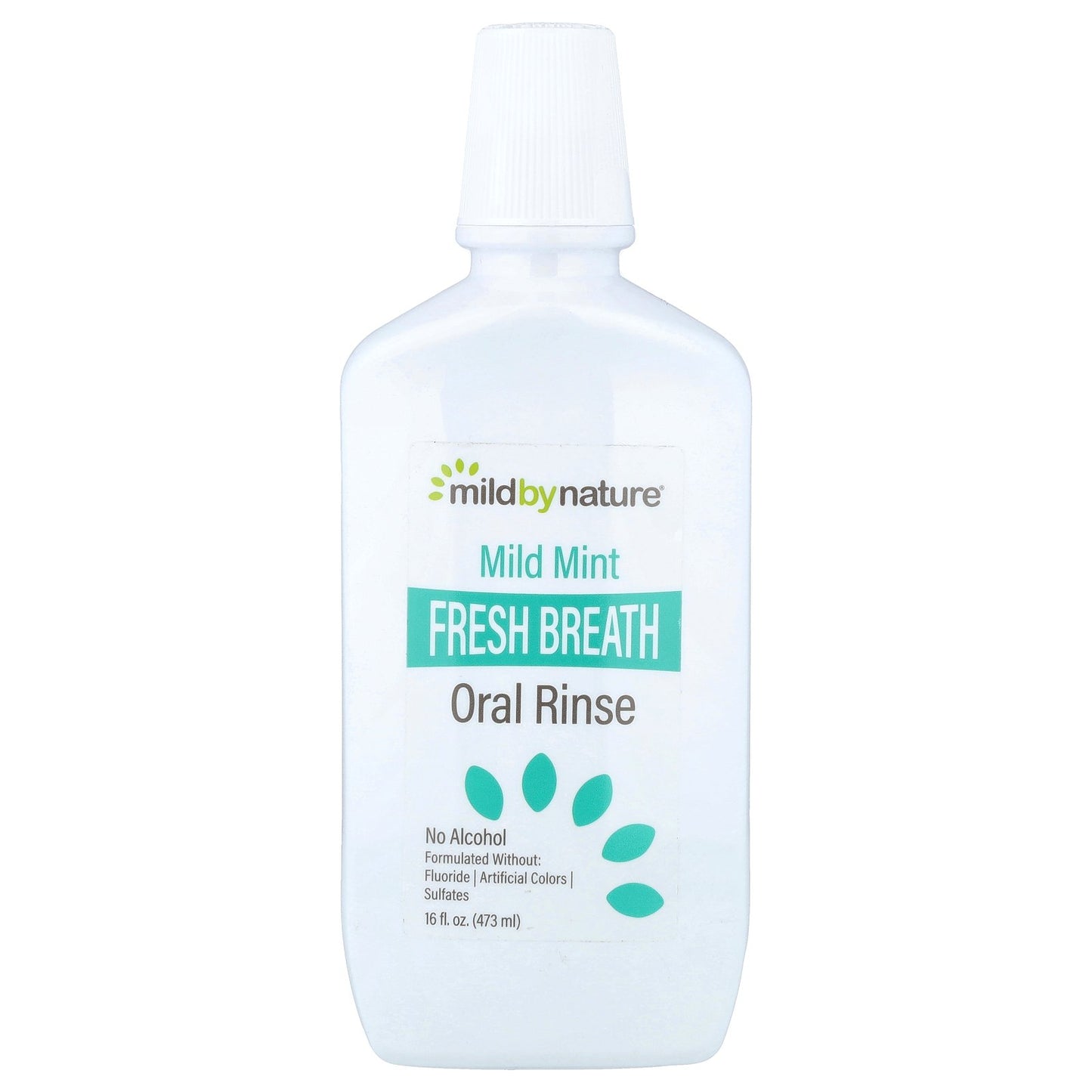 Mild By Nature, Fresh Breath Oral Rinse, No Alcohol, Mild Mint, 16 fl oz (473 ml)
