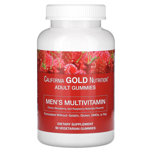 California Gold Nutrition, Men's Multivitamin Gummies, Mixed Berry and Fruit, 90 Gummies