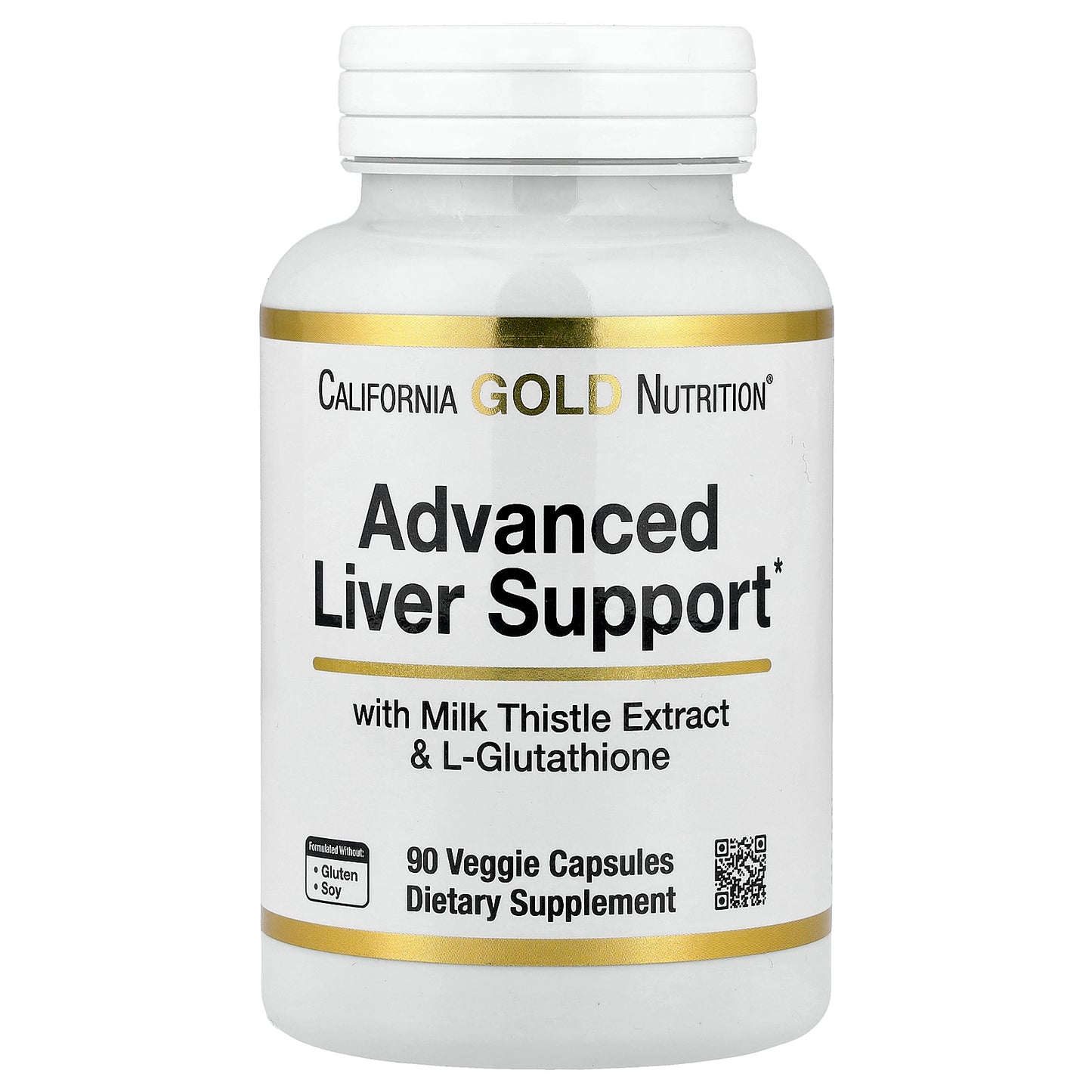 California Gold Nutrition, Advanced Liver Support with Milk Thistle Extract, L-Glutathione, Alpha Lipoic Acid, and Grape Seed Extract, 90 Veggie Capsules