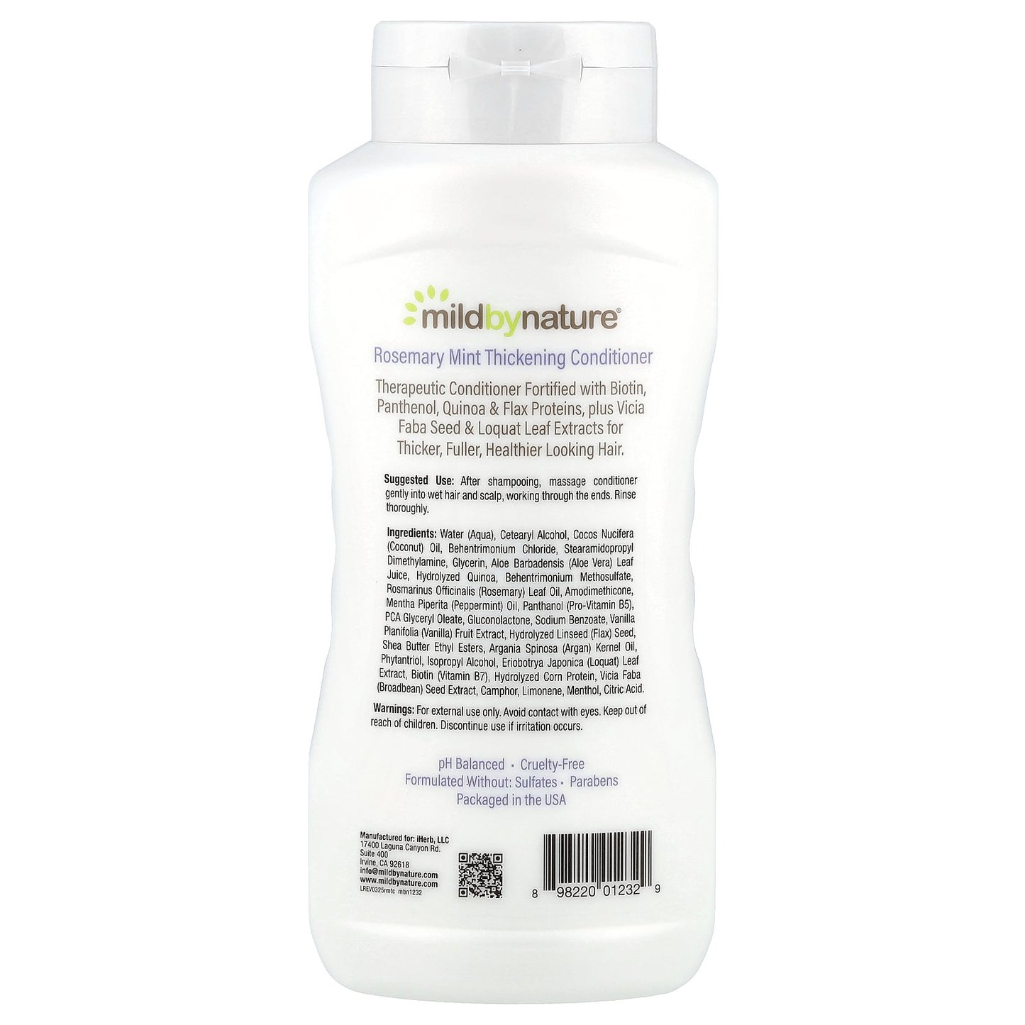 Mild By Nature, Thickening Conditioner, B-Complex & Biotin, Rosemary Mint, 16 fl oz (473 ml)