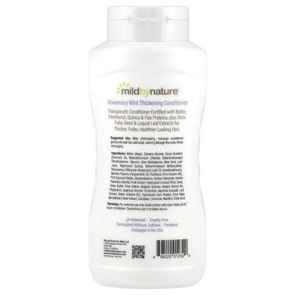 Mild By Nature, Thickening Conditioner, B-Complex & Biotin, Rosemary Mint, 16 fl oz (473 ml)